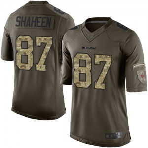 Nike Chicago Bears No87 Adam Shaheen Navy Blue Team Color Men's 100th Season Stitched NFL Vapor Untouchable Limited Jersey