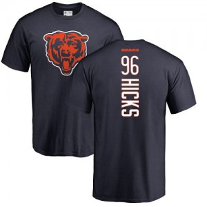 Akiem Hicks Navy Blue Backer - #96 Football Chicago Bears T-Shirt