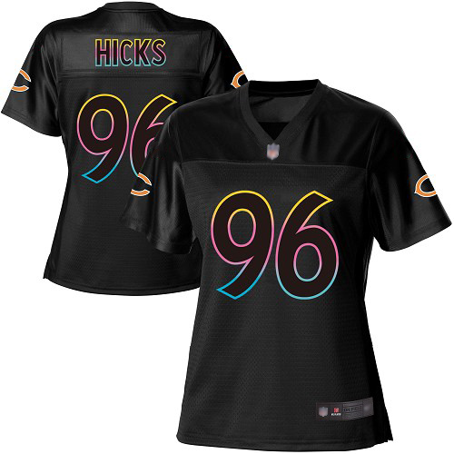 Game Women's Akiem Hicks Black Jersey - #96 Football Chicago Bears Fashion