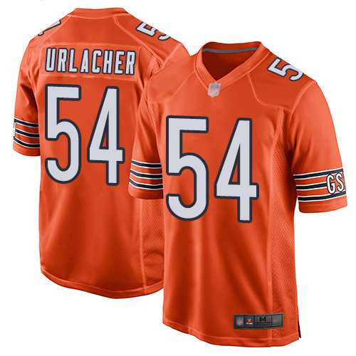 Game Men's Brian Urlacher Orange Alternate Jersey - #54 Football Chicago  Bears