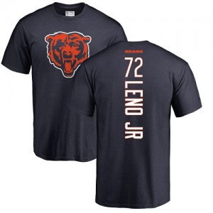 Charles Leno Navy Blue Backer - #72 Football Chicago Bears T-Shirt