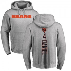 Chase Daniel Ash Backer - #4 Football Chicago Bears Pullover Hoodie