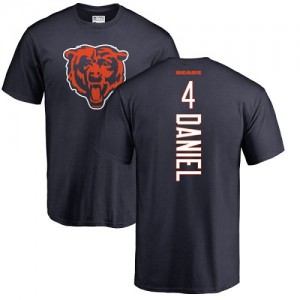 Chase Daniel Navy Blue Backer - #4 Football Chicago Bears T-Shirt