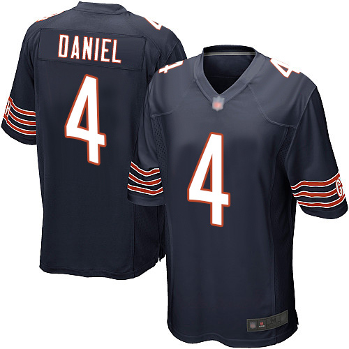 Game Men's Chase Daniel Navy Blue Home Jersey - #4 Football Chicago Bears