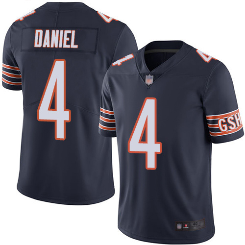 Limited Men's Chase Daniel Navy Blue Home Jersey - #4 Football Chicago Bears Vapor Untouchable