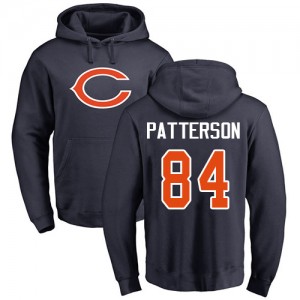 Cordarrelle Patterson Navy Blue Name & Number Logo - #84 Football Chicago Bears Pullover Hoodie