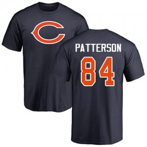 Cordarrelle Patterson Navy Blue Name & Number Logo - #84 Football Chicago Bears T-Shirt