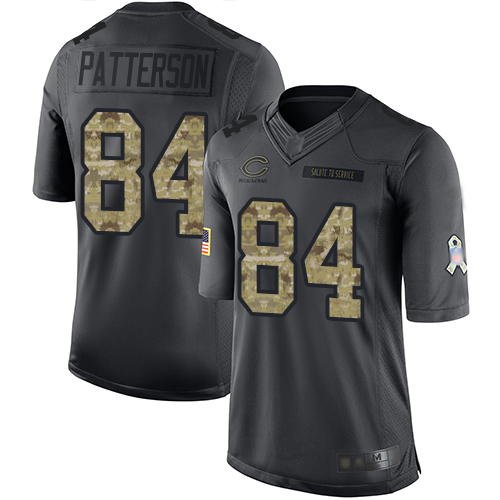 Limited Men's Cordarrelle Patterson Black Jersey - #84 Football Chicago Bears 2016 Salute to Service