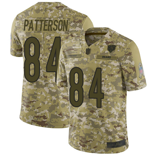 Limited Men's Cordarrelle Patterson Camo Jersey - #84 Football Chicago Bears 2018 Salute to Service