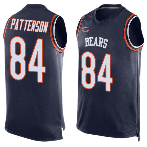 Limited Men's Cordarrelle Patterson Navy Blue Jersey - #84 Football Chicago Bears Player Name & Number Tank Top