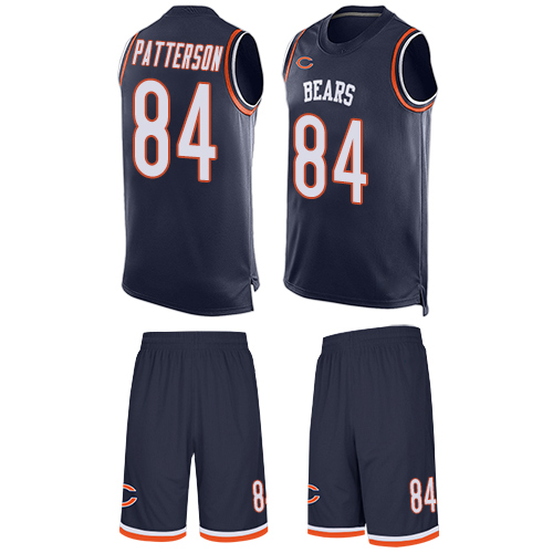 Limited Men's Cordarrelle Patterson Navy Blue Jersey - #84 Football Chicago Bears Tank Top Suit