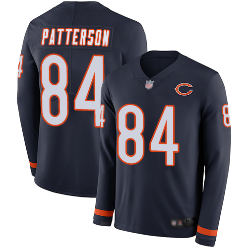 Limited Men's Cordarrelle Patterson Navy Blue Jersey - #84 Football Chicago Bears Therma Long Sleeve