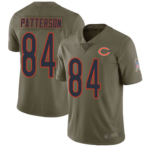 Limited Men's Cordarrelle Patterson Olive Jersey - #84 Football Chicago Bears 2017 Salute to Service
