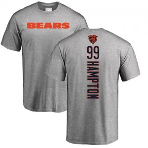 Dan Hampton Ash Backer - #99 Football Chicago Bears T-Shirt