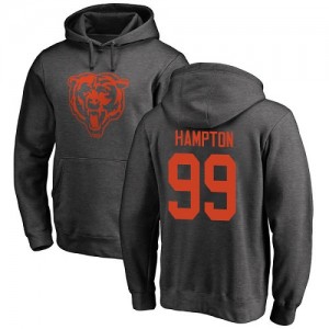 Dan Hampton Ash One Color - #99 Football Chicago Bears Pullover Hoodie
