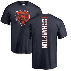 Dan Hampton Navy Blue Backer - #99 Football Chicago Bears T-Shirt