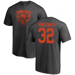 David Montgomery Ash One Color - #32 Football Chicago Bears T-Shirt