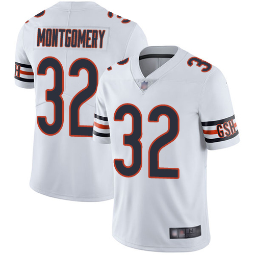 Limited Youth David Montgomery White Road Jersey - #32 Football Chicago  Bears Vapor Untouchable