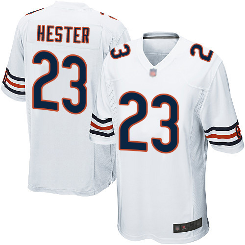 Game Men's Devin Hester White Road Jersey - #23 Football Chicago Bears