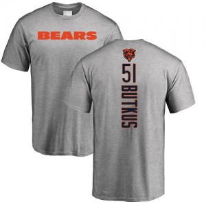Dick Butkus Ash Backer - #51 Football Chicago Bears T-Shirt
