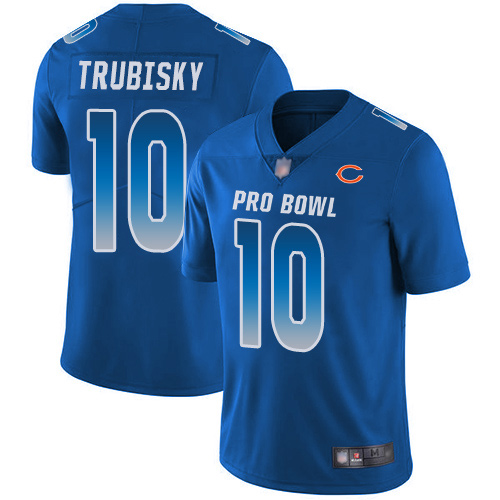 Limited Youth Mitchell Trubisky Royal Blue Jersey - #10 Football Chicago  Bears NFC 2019 Pro Bowl