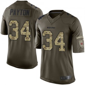 Black THDB Outdoor American Football T-shirts Walter Chicago NO.34 Bears Payton 2020 Salute To Service Retired Limited Jersey Breathable Sweatshirt For Men 